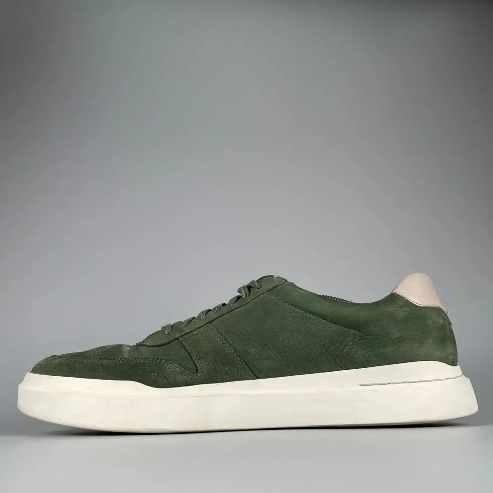 Cole Haan Grandpro Rally Court Men's 13 Green Leather Sneakers Casual Shoes GUC
